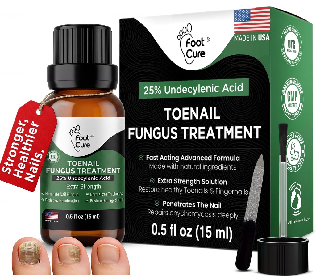 Trattamento del fungo per unghie, Ricostruzione Unghie, Toenail Softener, Trattamento delle unghie gialle, Ingrown Nails e Piede Fungus Trattamento Extra Forza (Pack of 1)