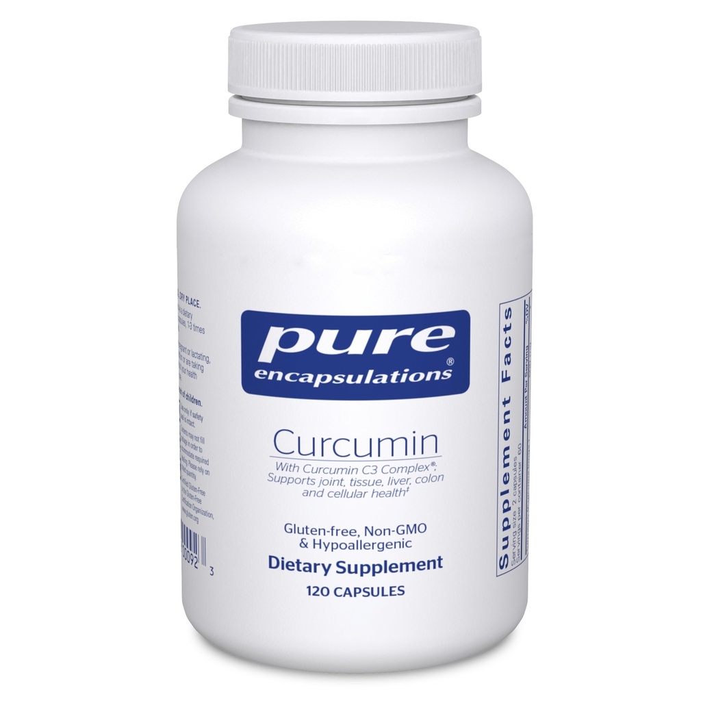 Pure Encapsulations Curcumin - 500 mg - Supporta Joint Health & Liver Health - Curcuma Longa Capsule - Non-GMO & Vegan - 120 capsule