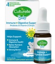 Culturelle Baby Probiotic + Vitamina D Crescere & Gocce Thrive, 0.30 oz, Supplemento Probiotici Infanti, Supporta lo sviluppo della salute
