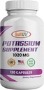 Integratore di potassio di vita, 1020 mg,60 Serve, 120 tappi, Bicarbonato di potassio