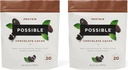 Protein Powder Chocolate Cacao - 20g di Vegan, Plant-Based Protein Mix - Non OGM, Non-Dairy, Gluten-Free - 3.5g di BCAAs - 9 Aminoacidi essenziali - 30-Day Supply - 2 Bag, 30 Servings