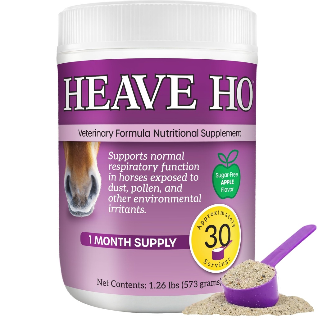 Heave Ho cavallo supplemento nutrizionale per le allergie di respirazione, BPCO, Tosse 30 Serve mela senza zucchero