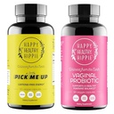 Felice sano Hippie Vaginal Probiotici per le donne e raccogliere me su pillole di energia naturale