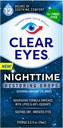 Clear Eyes Nighttime Ripristino delle gocce degli occhi, sicuro per uso notturno per 12 ore di comfort rilassante, 0.5 Fl Oz