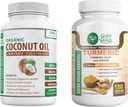 Olio di cocco biologico e curcuma erboristica, Ginger Capsule Bundle!