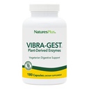 Natures Plus Vibra-Gest - 180 Capsule - Integratore Digestivo Vegetariano con Probiotici, Frutta Viva e Ortaggi - Culture Vite Naturali - 180 Serve