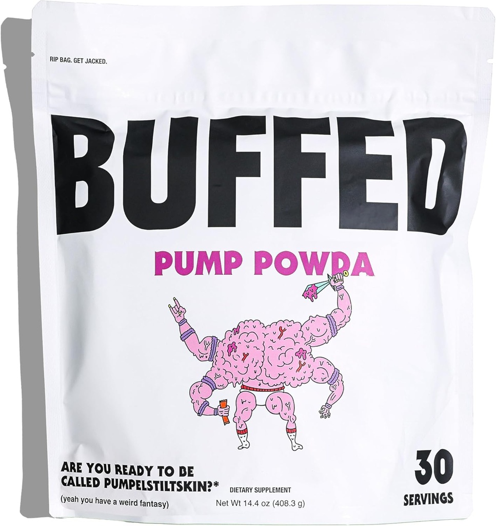Pompa POWDA Energy | Pre-Workout Powder | L-Citrulline DL-Malate, Beta-Alanine, Betaine Anhydrous | Clean, Healthy Pre-Workout Mix