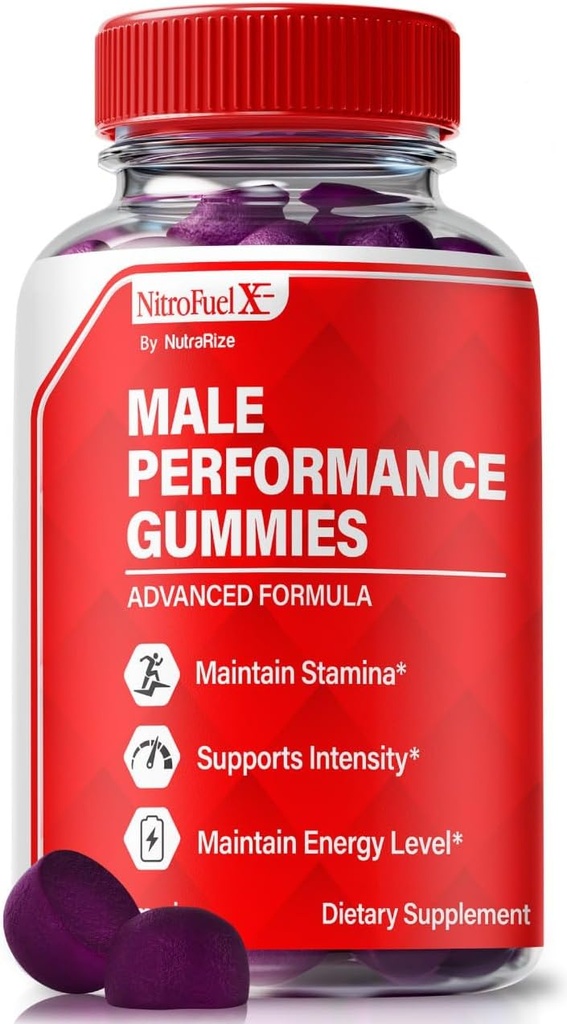 Nitro Fuel X Gummies - Official Nitro Fuel X Ultimate for Men, Nitro Fuel X ME per prestazioni e salute generale, Tutti Natural NitroFuel X ME Gummy, NitroFuel X Ultimate Gomitas Recensioni (60 Gummies)
