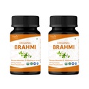 Brahmi 120 compresse – USDA Organic Bacopa Monnieri Supplemento – Supporta Focus, Calm & Memory – Herbal Nootropic* - Confezione da 2
