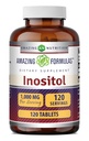 Incredibile Formulas Inositol Tablets Supplemento | 1000 Mg per Serving | Vitamina B8 | Non OGM | Gluten-Free Made in USA (1 Pack, 120 Count)