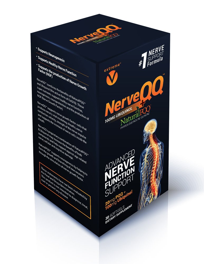 NerveQQ Ultra Advanced Formula Neuropathy Support - #1 Raccomandato Nerve Growth Factor (NGF) Salute e funzione. 100mg di Ubiquinol (QH) Plus Natural PQQ 20mg (Vegetarian Softgels)
