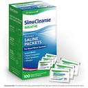 Confezioni Saline Pre-Mixed SinuCleanse per i sistemi di irrigazione Sinus Rinse e Nasal, 100 Count, Made in USA, All-Natural, Pharmaceutical Grade e PH Balanced