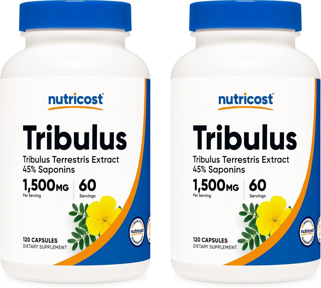 Nutricost Tribulus Terrestris Extract 750mg, 120 capsule (2 bottiglie)
