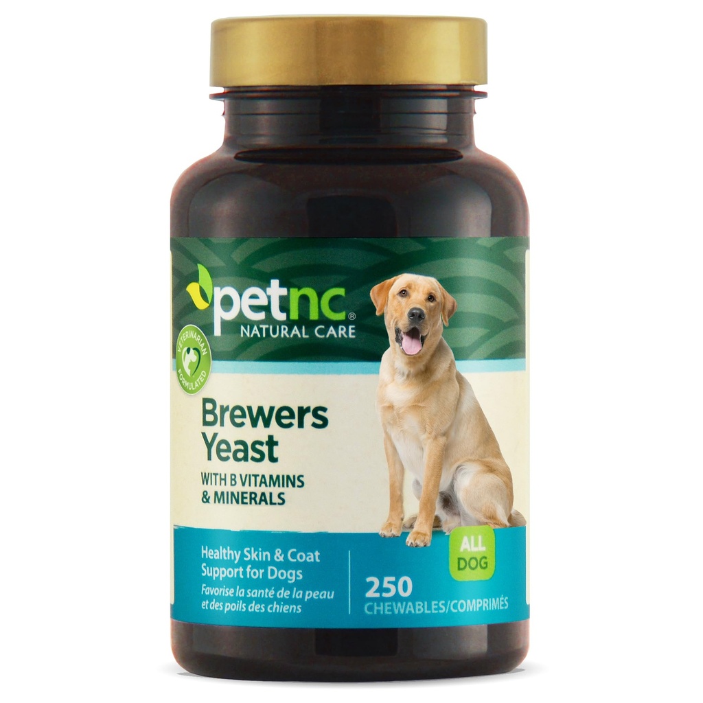PetNC Natural Care Brewers Yeast Chewables for Dogs, 250 Conte