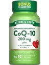 Verità naturale CoQ10 200 mg Softgels | 92 Count | Absorbimento potenziato | con estratto di pepe nero | Non-OGM & Gluten
