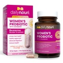 Probiotici quotidiani Nouri per le donne | Salute vaginale + supporto del tratto urinario | pH vaginale & Microbiome Balance | 5 Strains clinicamente studiati + Cranberry & Omega | Alimentazione di 30 giorni