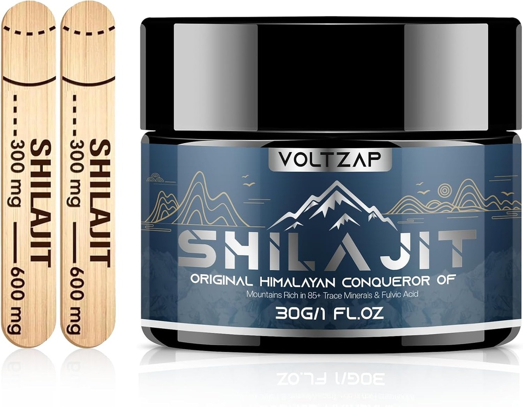 Shilajit Pure Himalayan Organic Resina: massima potenza naturale Shilajit Resina con 85+ Support Metabolism Immune System