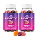 BeLive Probiotic Gummies - Probiotici con 5 miliardi di CFU per la salute digestiva, uomini, donne e bambini Integratori probiotici per il supporto immunitario, Sugar Free & Vegan – Blueberry, Strawberry & Orange | 2-Pack