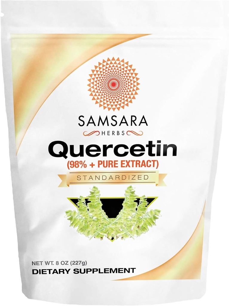 Samsara Herbs Quercetin 98%+ Polvere di estratto puro (8oz/226g) - Uguale a 452 x 500mg capsule