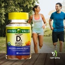 Vitamina D3 Gummy, 2000 IU, 80 Ct + Vitamine & Minerali - Better Lighte&Spring Guide© A to Z for Immune & Bone Health |Orange, Lemon & Strawberry (1 Pack 80 Ct)