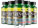 America Medic & Science Chelated Zinc 50 mg Integratori (5 Confezione di 60 compresse) Booster immunitario e potenti pillole antiossidanti per adulti Uomini e donne | Minerali altamente assorbibili, migliora il sonno