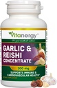 Aglio & Reishi Capsules - Salute cardiovascolare &amp; Assistenza immunitaria - Potente espulsore integrale, Nessun retrogusto - 120 Vegan Caps