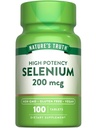 Selenio naturale 200 mcg Supplemento | Compresse minerali essenziali ad alta potenza | Vegan, Non OGM & Gluten Free