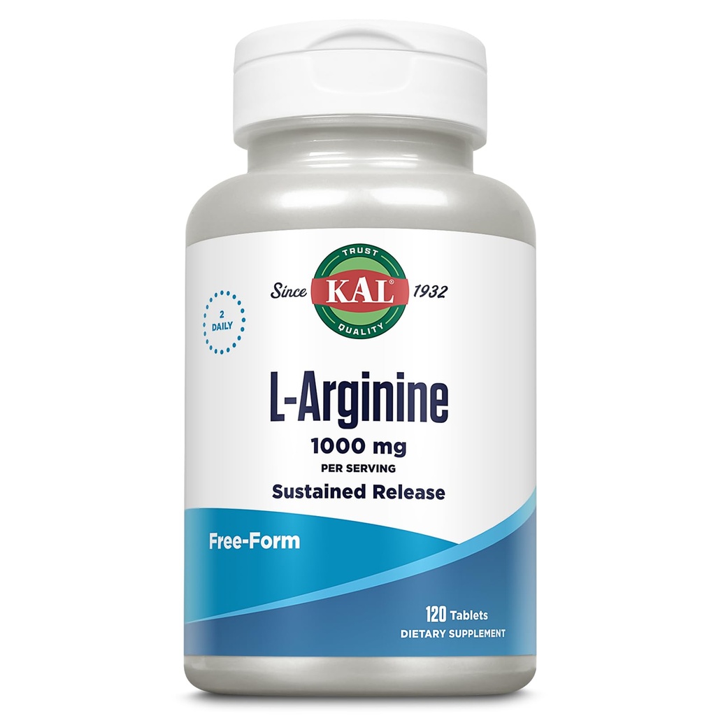 KAL 1000 Mg L-arginina Tabelle, 120 Conte