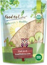 Cibo per vivere - Organico intero Psyllium Husks, 8 once - Non OGM Flakes, Vegan, Kosher, Keto Friendly, Raw, Unsweetened, Unflavored, Bulk, Grande per cuocere