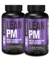 Jacked Factory Lean PM Night Time Fat Burner, supplemento di aiuto al sonno, & Appetite Suppressant per gli uomini e le donne - 180 pillole di dieta di perdita di peso senza stimolante
