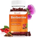 1500mg Berberine Gummies, Alta Potenza Berberina Supplemento con Ceylon Cinnamon Gummies, Turmerico, Magnesio, Zucchero Libero, Non OGM, Senza Glutine - Misto Aroma di bacche 60 Gummies