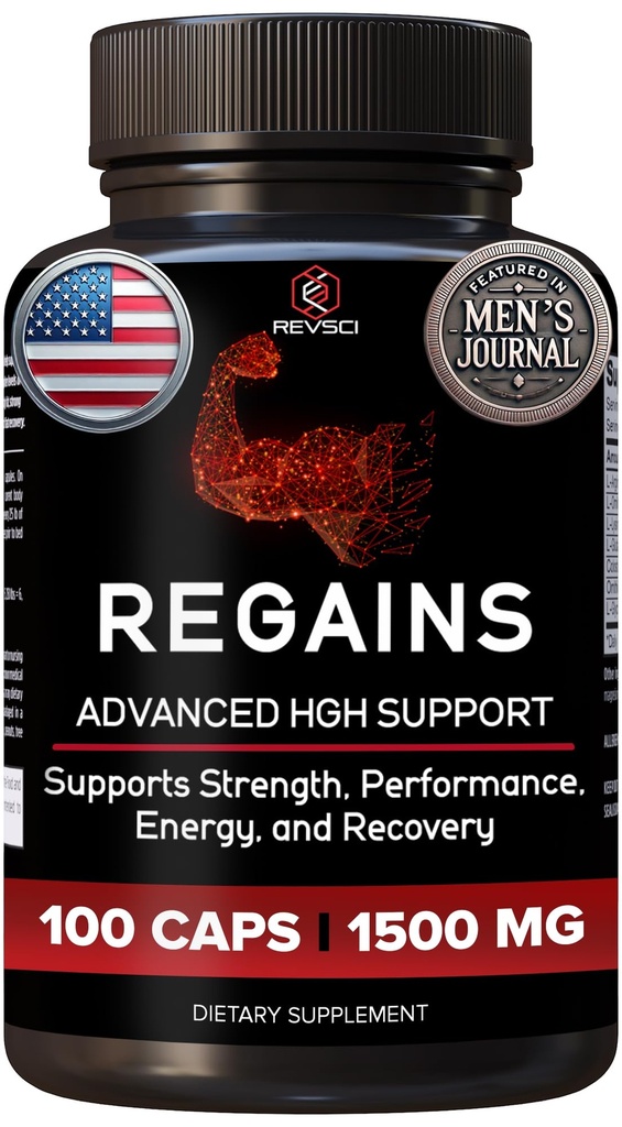 HGH integratori per gli uomini e le donne - Regains naturale costruzione della crescita del muscolo & ormone della crescita umano per gli uomini, muscolo Costruttore per gli uomini, muscolo recupero post allenamento supplemento, 100 pillole proteiche