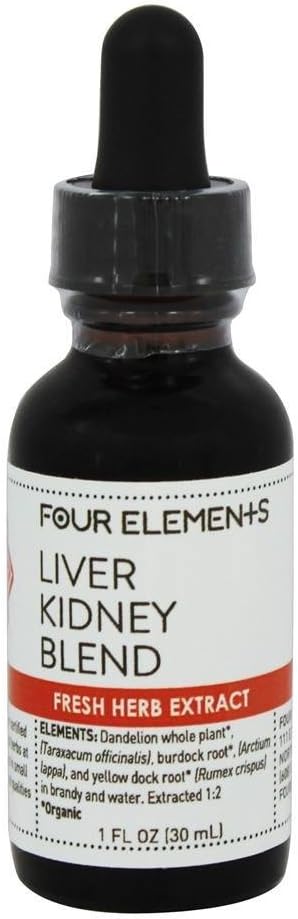 Fegato Kidney Blend Erboristeria Quattro Elementi Erbori organici 1 oz Liquido