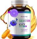 Capsule di olio di semi neri - Nigella Sativa pressata a freddo (turco) Thymoquinone, Nero Cumin Nigella Sativa Olio di semi, 100% Liquido Pure Blackseed Oil 120 Count, 500mg Per Capsule, Made in USA