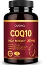 CoQ10 200mg Softgels con PQQ & Omega 3, massimo assorbimento coenzima Q10, potente antiossidante per la salute del cuore e dell'energia, 120 conte, 4 mesi di alimentazione, non OGM