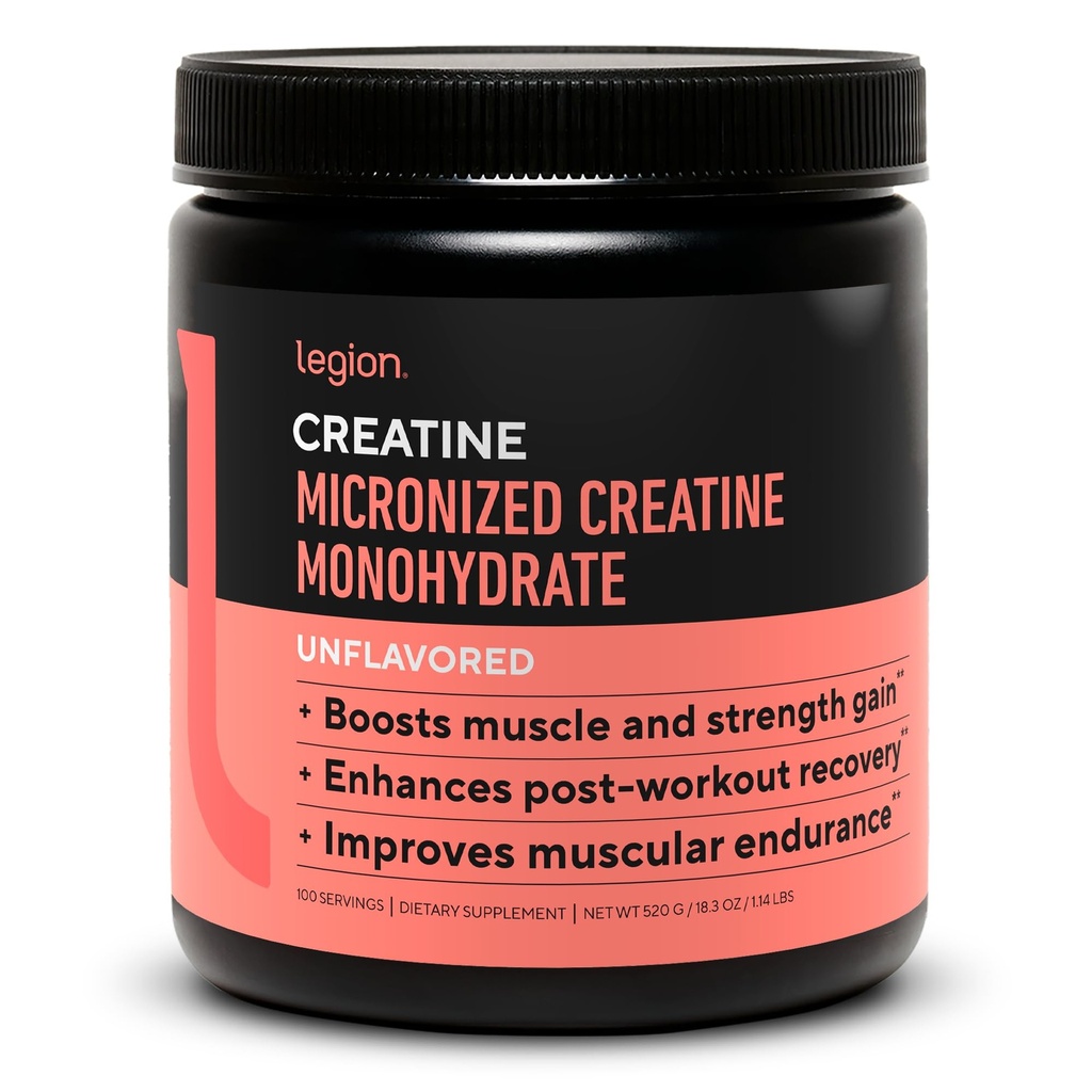 Integratore monoidrato di creatina micronizzato - Polvere di creatina pulita per il recupero di guadagno muscolare e post allenamento - Supplemento di creatina micronizzata per l'assorbimento massimo (100 Serve, non aromatizzato)