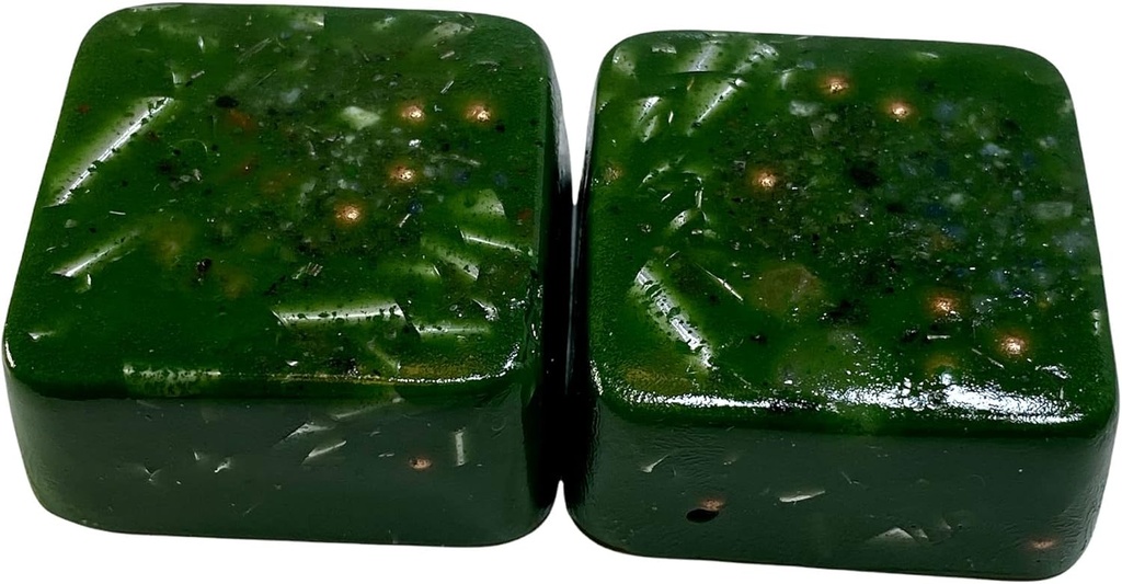 Ossido di cromo verde 2 Mini Cubo Torre Busters Crystal Orgone (Ossido di cromo verde)