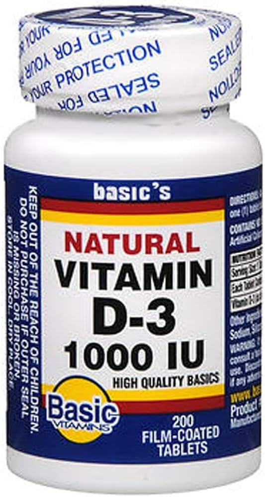 Vitamina D-3 1000 IU Tabelle rivestite in pellicola - 200 ct