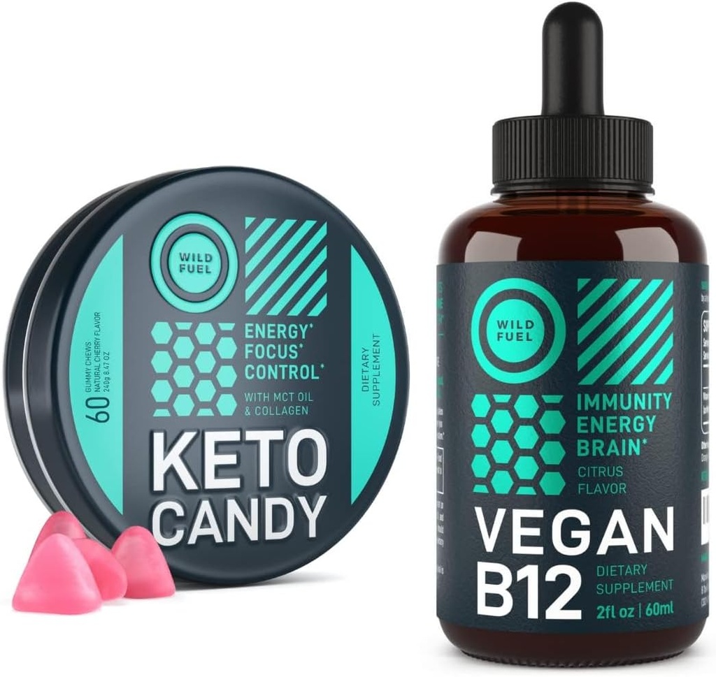 WILD FUEL Keto Gummies e Vegan B12 Energy Bundle