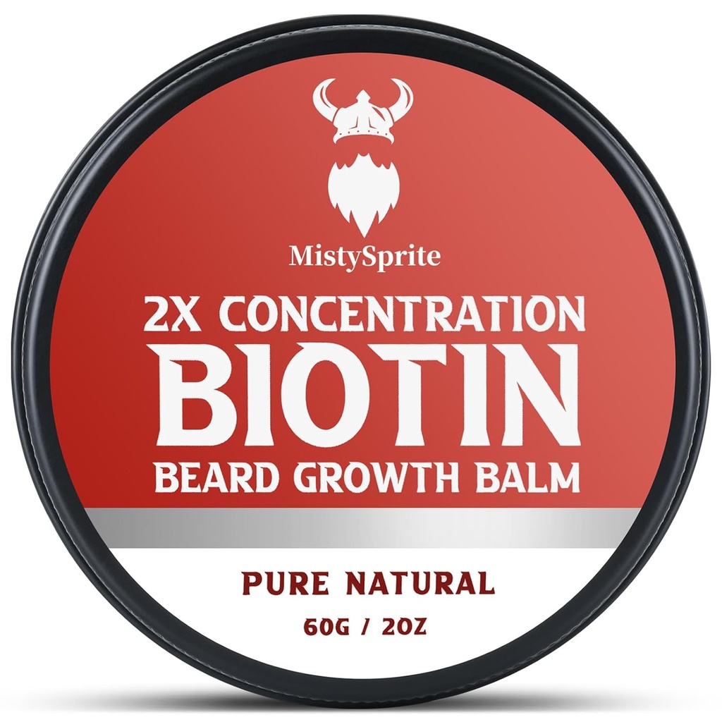Cuscinetto Balm per Uomo & Condizionato Cuscinetto Wax - Realizzato con olio di ricino Ingredienti naturali e biologici - Idrati & Thickens Facial Hair Growth- 2 Ounce Tin (Vanilla)