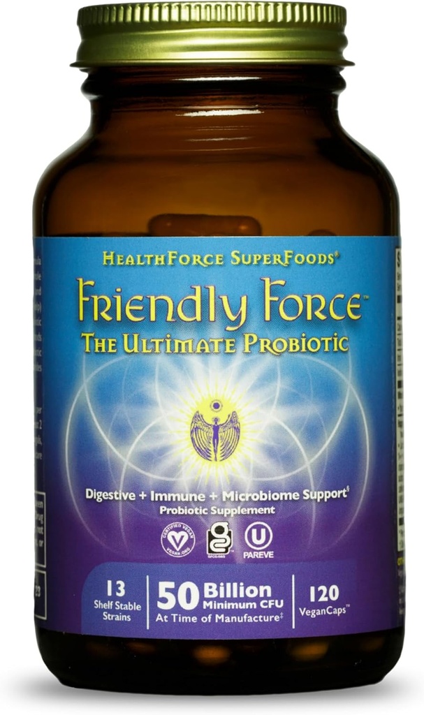 HEALTHFORCE SUPERFOODS Friendly Force - Capsule - 120 capsule Vegan