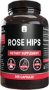 PURE ORIGINAL INGREDIENTI SUGGERIMENTI di rosa (365 capsule) Nessun filler di magnesio o di riso, sempre puro, verificato il laboratorio
