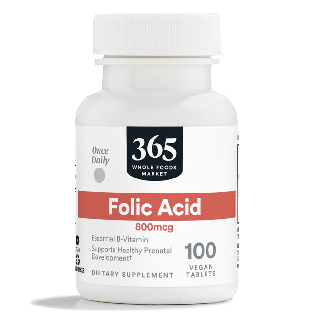 365 da Whole Foods Market, acido folico 800 MCG, 100 CT
