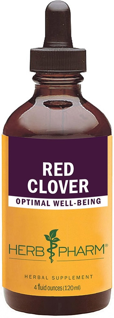 Estratto di liquido di Clover rosso biologico certificato Pharm - 4 oncia