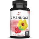 VALI D-Mannose 1000mg Urinary Tract Health Formula. Polvere biologica di frutta di mirtillo & Hibiscus. La vescica sana, la pulizia naturale, il flusso di disintossicazione veloce, le pillole di supporto della funzione di HT di erbe. 60 capsule vegetali