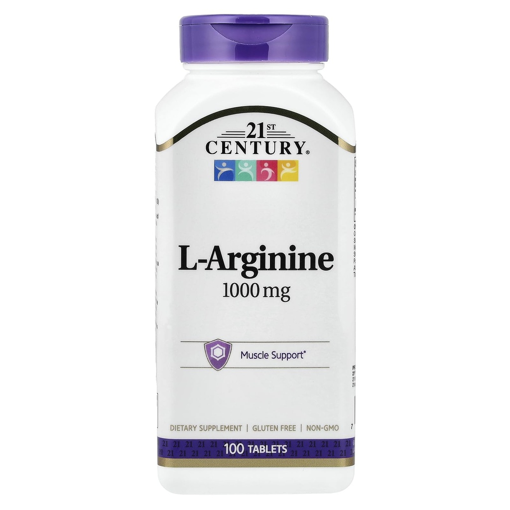 21st Century L-Arginina 1000mg, Forza massima 100 ea