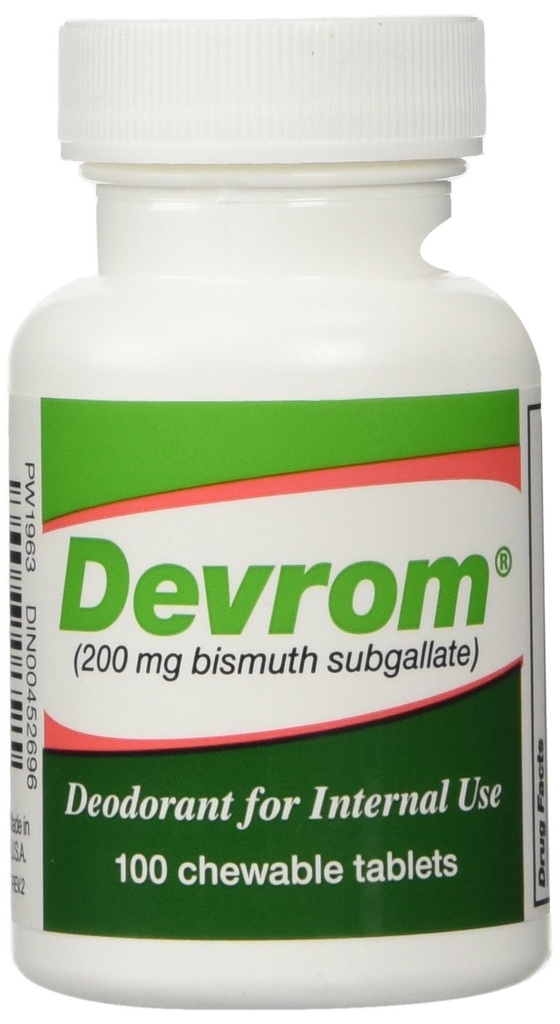 DEVROM compresse (deoderant interno)200MG 100chewable compresse