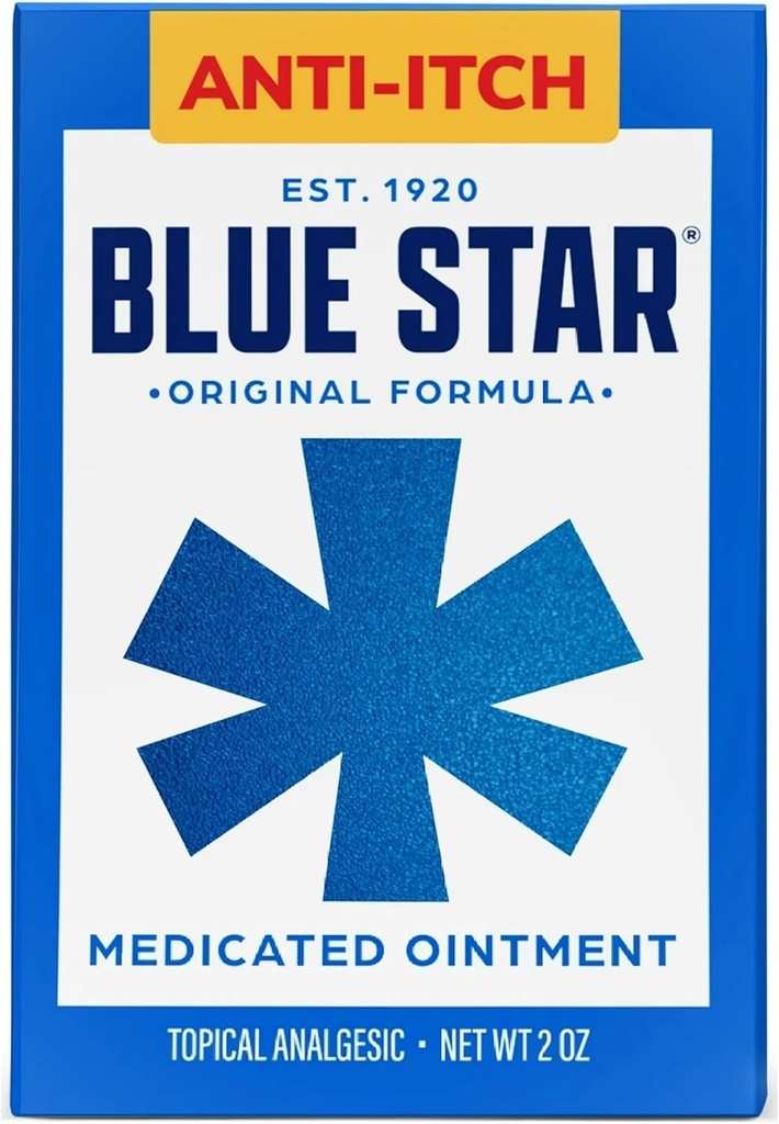 Blu Star Anti-Itch Medicated Ointment 2 oz (Packof 2) VJC#Re