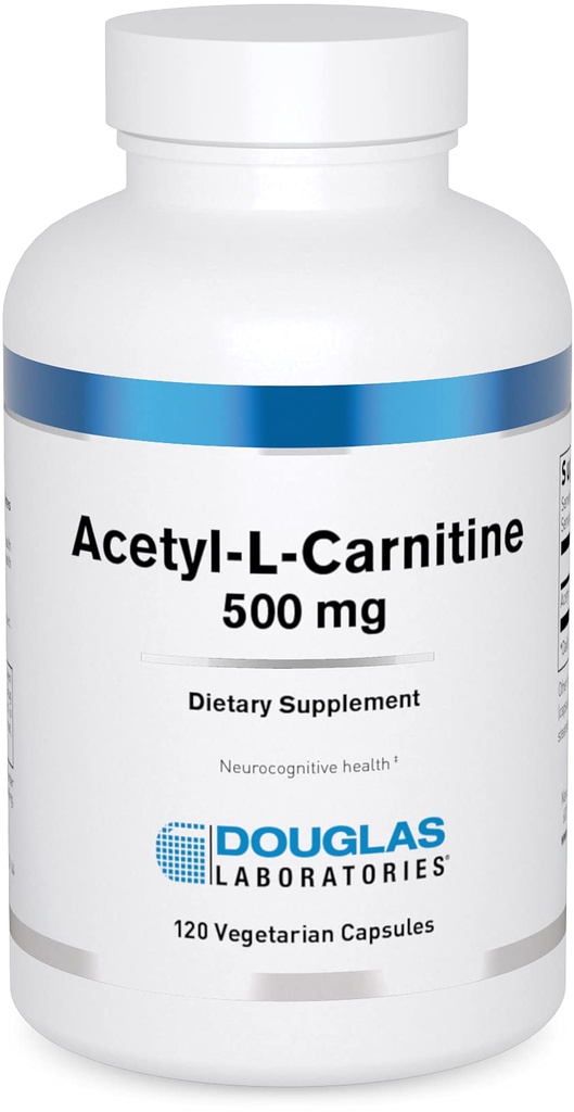 Douglas Laboratories Acetyl L-Carnitine 500 mg | Supporta il cervello e la funzione di Nerve durante il processo di invecchiamento normale* | 120 capsule