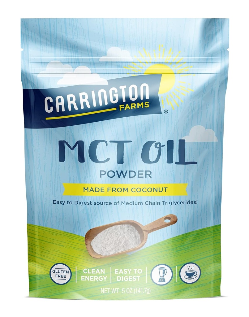 Carrington Farms – Polvere organica dell'olio MCT – senza glutine, senza esano – NON OGM – Keto Friendly and Dairy Free